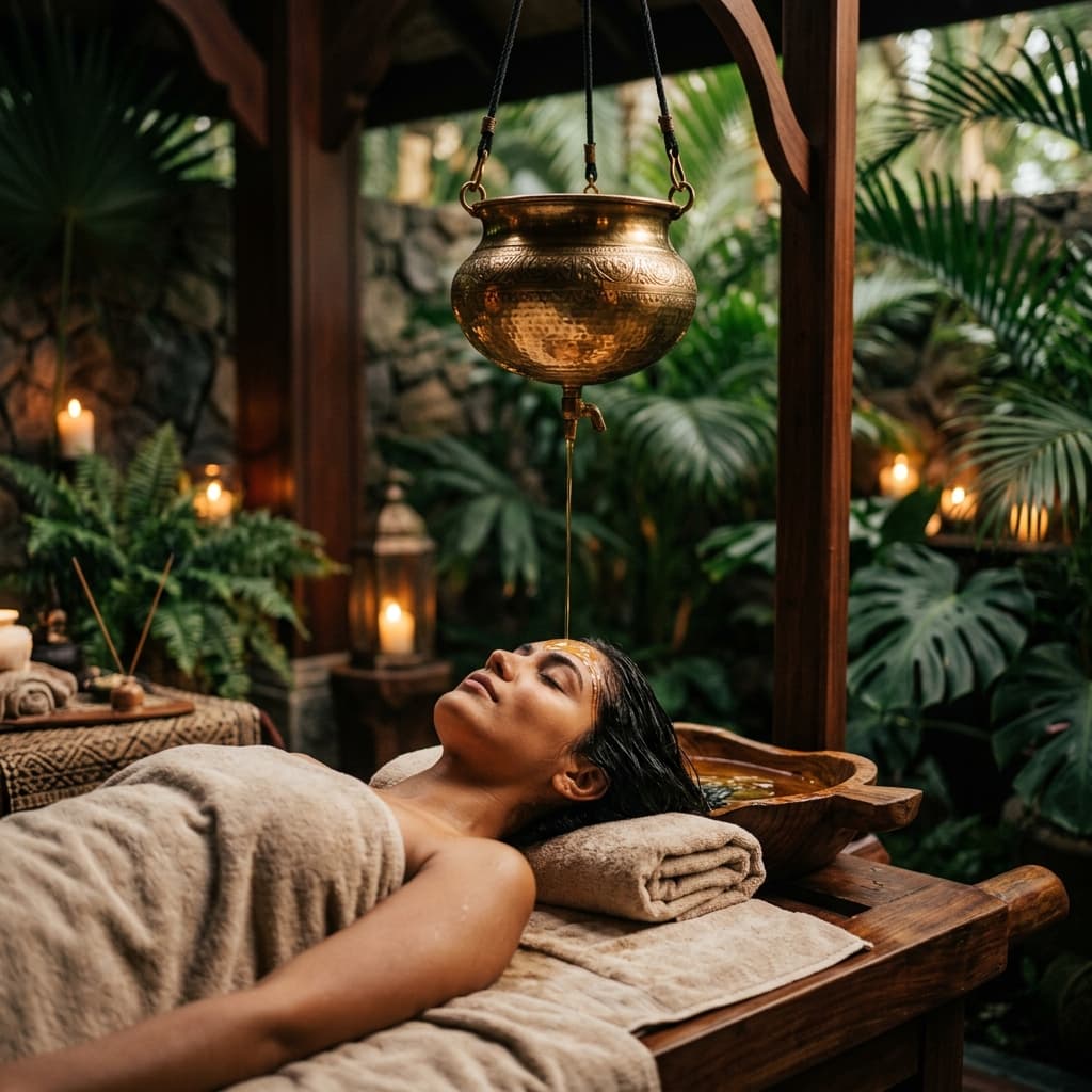 Full Body Massage + Shirodhara + Steam