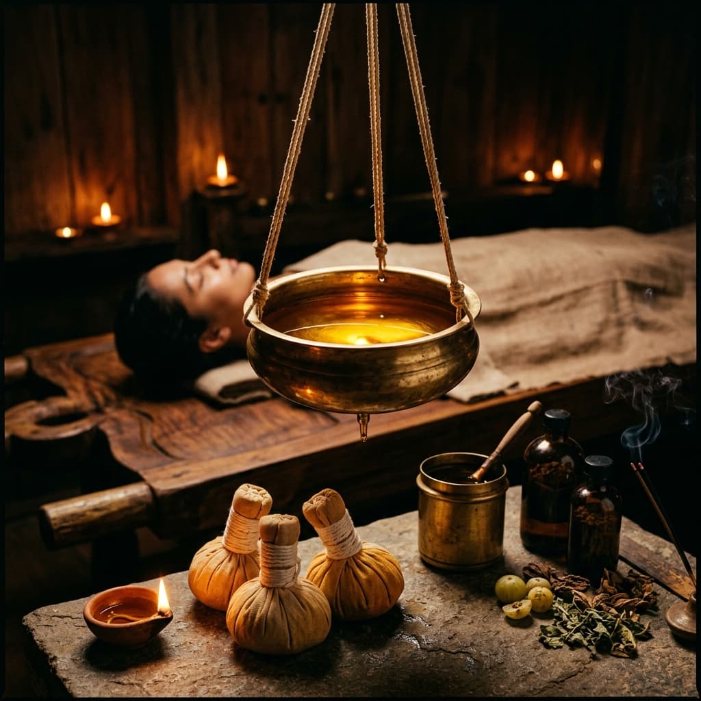 Full Body Massage + Kizhi + Shirodhara